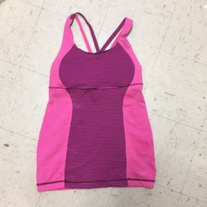 Lulu lemon pink and purple tank.
